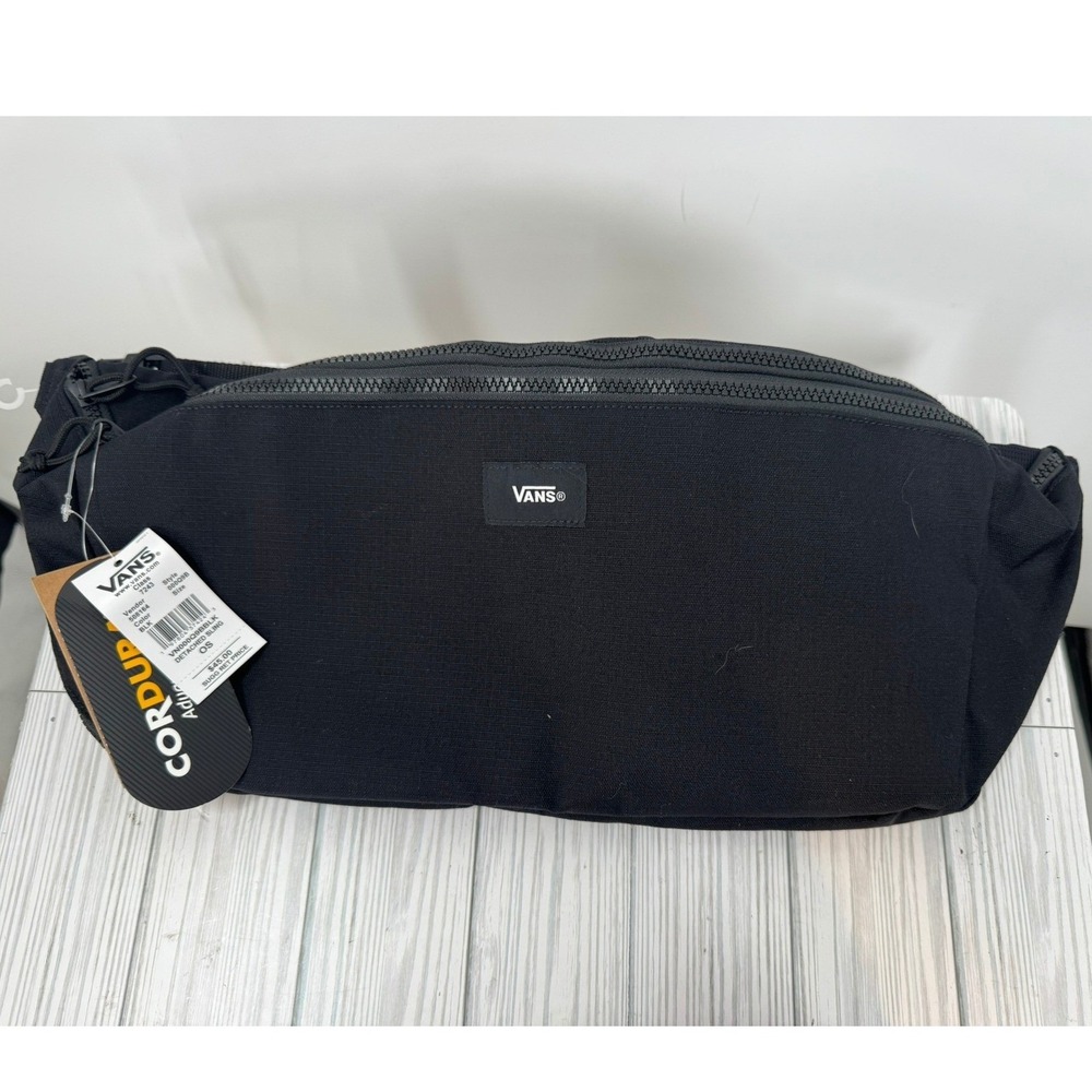 Vans Detached Sling‎ Bag Black Cordura Nylon Crossbody Hip Pack VNOOOQ9BBLK NWT